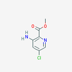 Methyl 3-amino-5-chloropicolinate结构式