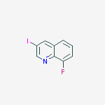 Structure of 8-Fluoro-3-iodoquinoline