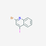 2-Bromo-4-iodoquinoline结构式