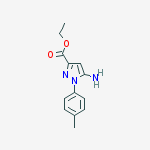 Structure of 5-Amino-1-p-tolyl-1H-pyrazole-3-carboxylic acid ethyl ester