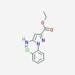 Structure of 5-Amino-1-(2-chloro-phenyl)-1H-pyrazole-3-carboxylic acid ethyl ester