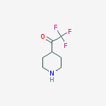 Structure of 2,2,2-TRIFLUORO-1-(PIPERIDIN-4-YL)ETHANONE