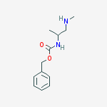 Structure of (S)-benzyl 1-(methylamino)propan-2-ylcarbamate