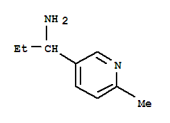 Structure of 3-Pyridinemethanamine,  -alpha--ethyl-6-methyl-