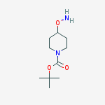 tert-Butyl 4-(aminooxy)piperidine-1-carboxylate结构式