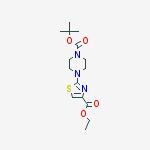 Structure of Ethyl 2-(4-(tert-butoxycarbonyl)piperazin-1-yl)thiazole-4-carboxylate