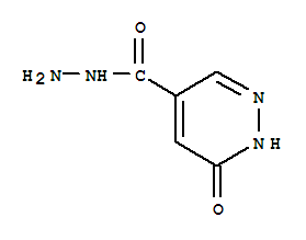 Structure of 6-oxo-1,6-dihydropyridazine-4-carboxylic hydrazide