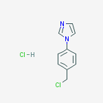 1-(4-(Chloromethyl)phenyl)-1H-imidazole hydrochloride结构式