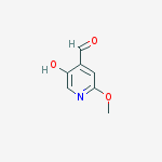 5-hydroxy-2-methoxypyridine-4-carbaldehyde结构式
