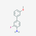 Structure of [1,1'-Biphenyl]-4-amine, 3-fluoro-3'-methoxy-