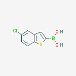 Structure of (5-CHLOROBENZO[B]THIOPHEN-2-YL)BORONIC ACID