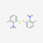 bis(2-amino-3-methylphenyl)disulfide结构式