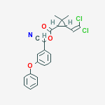 Structure of Cypermethrin, High Effect
