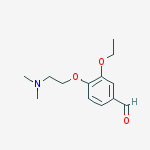 Structure of 4-[2-(dimethylamino)ethoxy]-3-ethoxybenzaldehyde