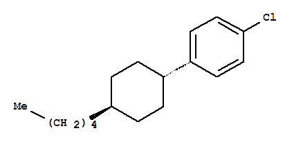 1-氯-4-(反式-4-戊基环己基)苯结构式