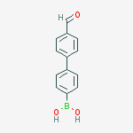 4-(4-Formylphenyl)phenylboronic acid结构式