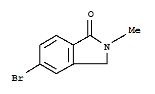 5-溴-2-甲基-1,3-二氢异吲哚-1-酮结构式