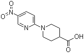 1-(5-硝基吡啶-2-基)哌啶-4-甲酸结构式