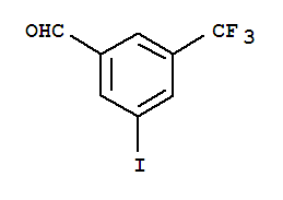 3-Iodo-5-trifluoromethylbenzaldehyde结构式