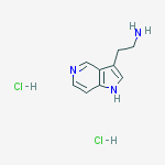 Structure of 2-(1H-Pyrrolo[3,2-c]pyridin-3-yl)ethanamine dihydrochloride