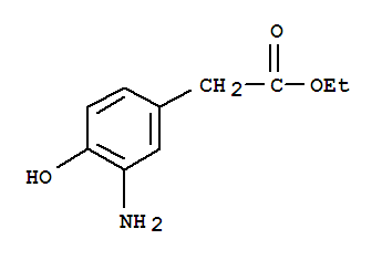 ETHYL 2-(3-AMINO-4-HYDROXYPHENYL)ACETATE结构式