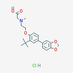 Structure of LY 2365109 HCL; N-[2-[4-(1,3-BENZODIOXOL-5-YL)-2-(1,1-DIMETHYLETHYL)PHENOXY]ETHYL]-N-METHYLGLYCINE HCL