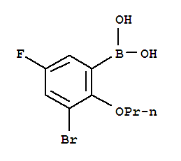 Structure of 3-BROMO-5-FLUORO-2-PROPOXYPHENYLBORONIC&