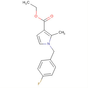 Structure of 1H-Pyrrole-3-carboxylic acid, 1-[(4-fluorophenyl)methyl]-2-methyl-, ethylester