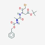 PENTANOIC ACID, 5-BROMO-4-OXO-3-[[(2S)-1-OXO-2-[[(PHENYLMETHOXY)CARBONYL]AMINO]PROPYL]AMINO]-, 1,1-DIMETHYLETHYL ESTER, (3S)-结构式