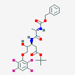 D-GLYCERO-PENTONIC ACID, 2,3-DIDEOXY-3-[[(2S)-1-OXO-2-[[(PHENYLMETHOXY)CARBONYL]AMINO]PROPYL]AMINO]-5-O-(2,3,5,6-TETRAFLUOROPHE结构式