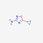 Structure of 5-cyclopropyl-1,2,4-oxadiazol-3-amine(SALTDATA: FREE)