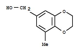 1,4-Benzodioxin-6-methanol,  2,3-dihydro-8-methyl-结构式