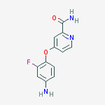 Structure of 4-(4-amino-2-fluorophenoxy)pyridine-2-carboxamide