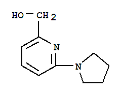 Structure of (6-pyrrolidin-1-ylpyrid-2-yl)methanol