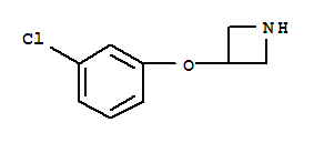 3-(3-Chlorophenoxy)azetidine结构式