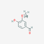 Vanillin-(methoxy-13C)结构式