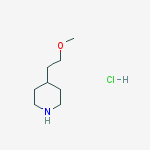 Structure of 4-(2-methoxyethyl)piperidine,hydrochloride