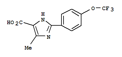 Structure of 5-METHYL-2-(4-TRIFLUOROMETHOXYPHENYL)-3H-IMIDAZOLE-4-CARBOXYLIC ACID