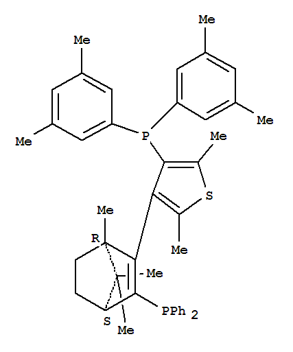 Structure of (-)-2,3-Bis[(2R,5R)-2,5-dimethylphospholano]-N-methylmaleimide(1,5-cyclooctadiene)rhodium(I) tetrafluoroborate