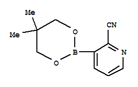 Structure of 2-Cyanopyridine-3-boronic acid neopentyl glycol ester