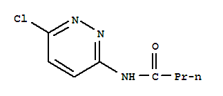 Structure of Butanamide, N-(6-chloro-3-pyridazinyl)-