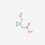 1-(hydroxymethyl)Cyclopropaneacetic acid结构式