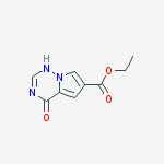 Structure of Ethyl 4-oxo-3,4-dihydropyrrolo[2,1-f][1,2,4]triazine-6-carboxylate