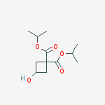 Structure of Diisopropyl 3-hydroxycyclobutane-1,1-dicarboxylate
