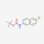 Structure of tert-butyl(6-bromonaphthalen-2-yl)carbamate