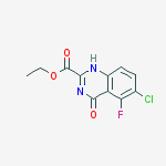 Structure of Ethyl 6-chloro-5-fluoro-4-oxo-3,4-dihydroquinazoline-2-carboxylate