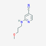 2-(3-METHOXYPROPYLAMINO)ISONICOTINONITRILE结构式