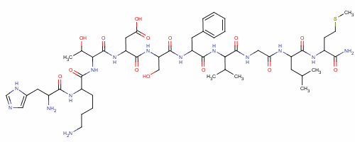 Structure of NEUROKININ A