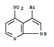 Structure of 1H-Pyrrolo[2,3-b]pyridine, 3-bromo-5-chloro-