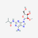 Structure of 2-AMINO-N2-ISOBUTYRYL-2-O-METHYLADENOSINE